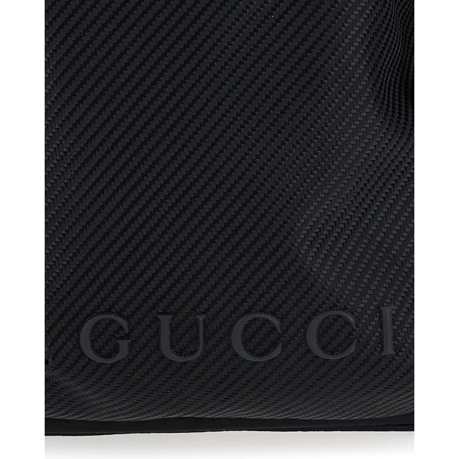 Black Suitcase with Tone-on-Tone GG All-Over Motif in Tech Fabric Man