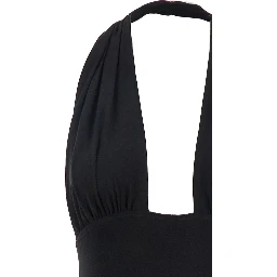 CROSS HALTER STRAIGHT LEG JUMPSUIT