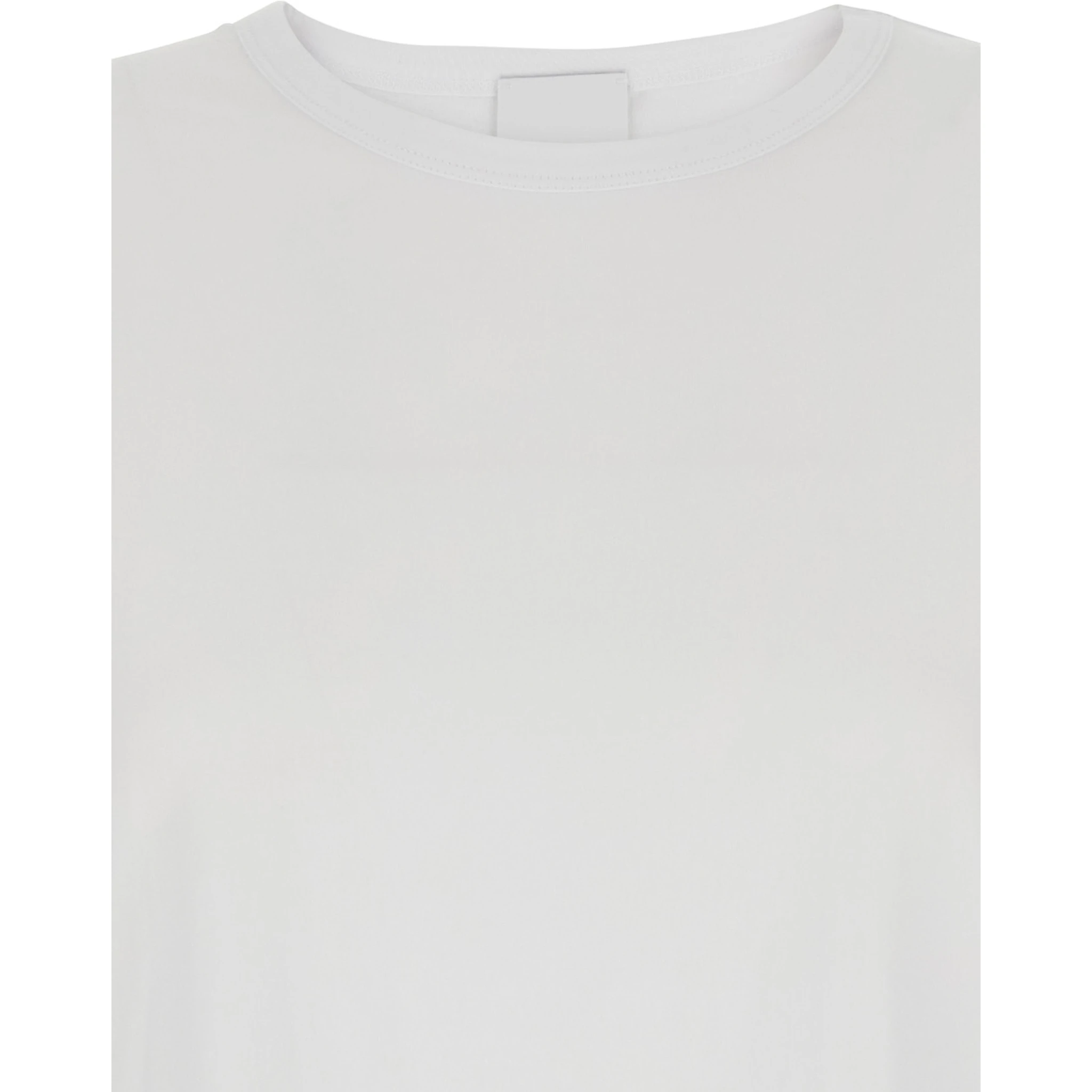 White Crewneck T-Shirt in Cotton Woman