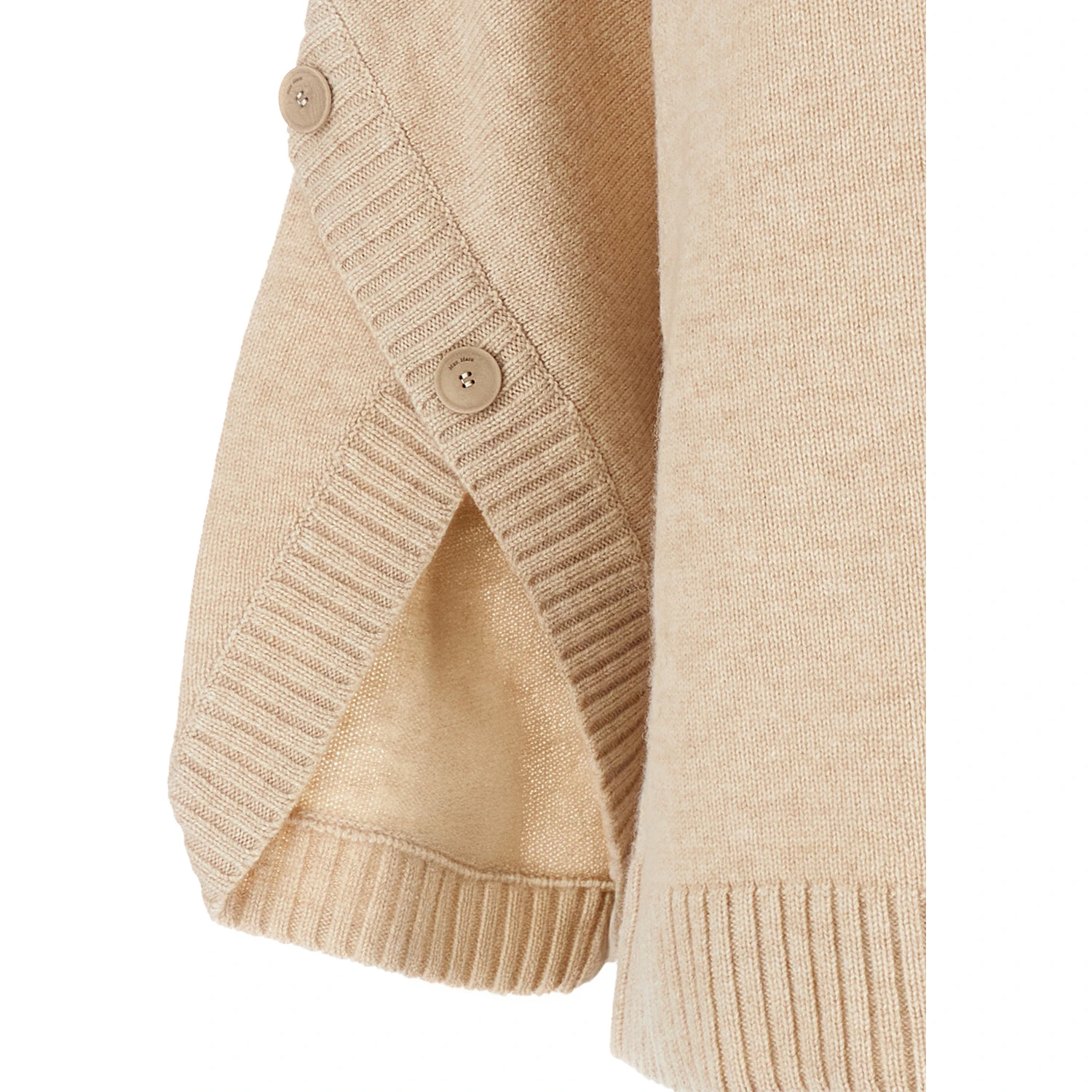 Ampex Beige Crewneck Sweater in Wool and Cashmere Woman