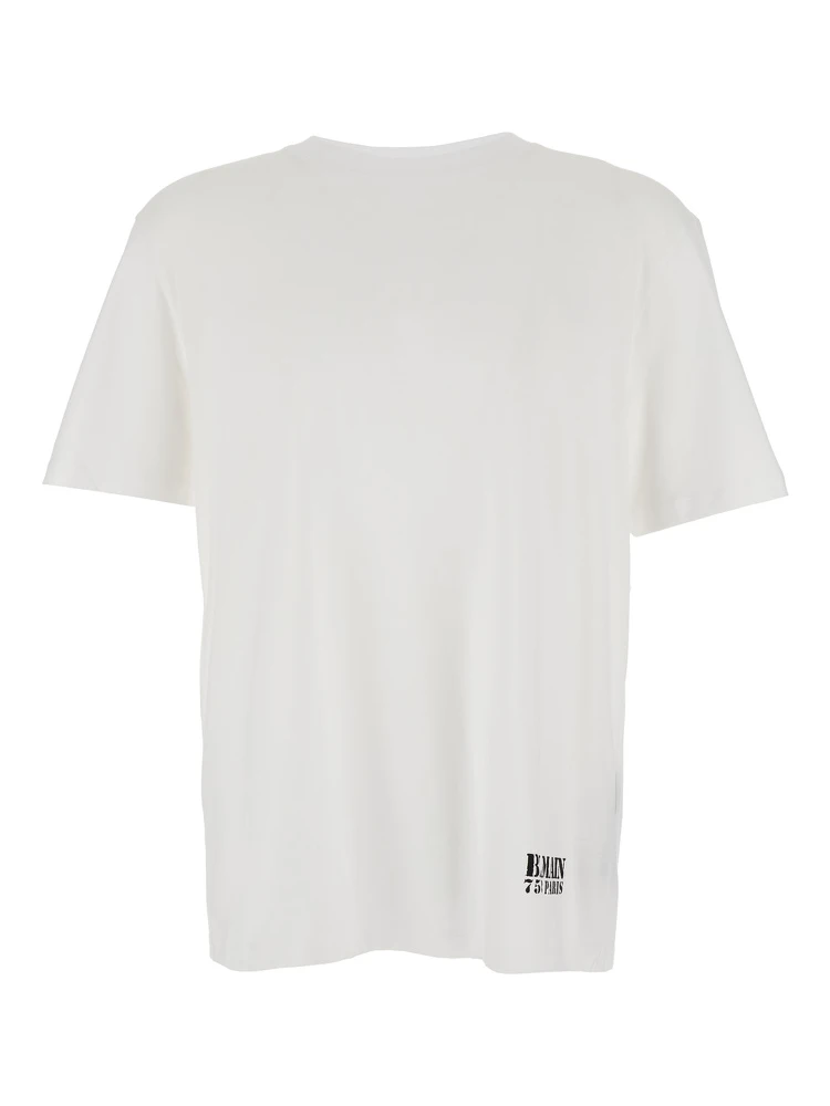 Le T-Shirt Slogan Classique Brown Crewneck T-Shirt with Print on the Front in Cotton Man