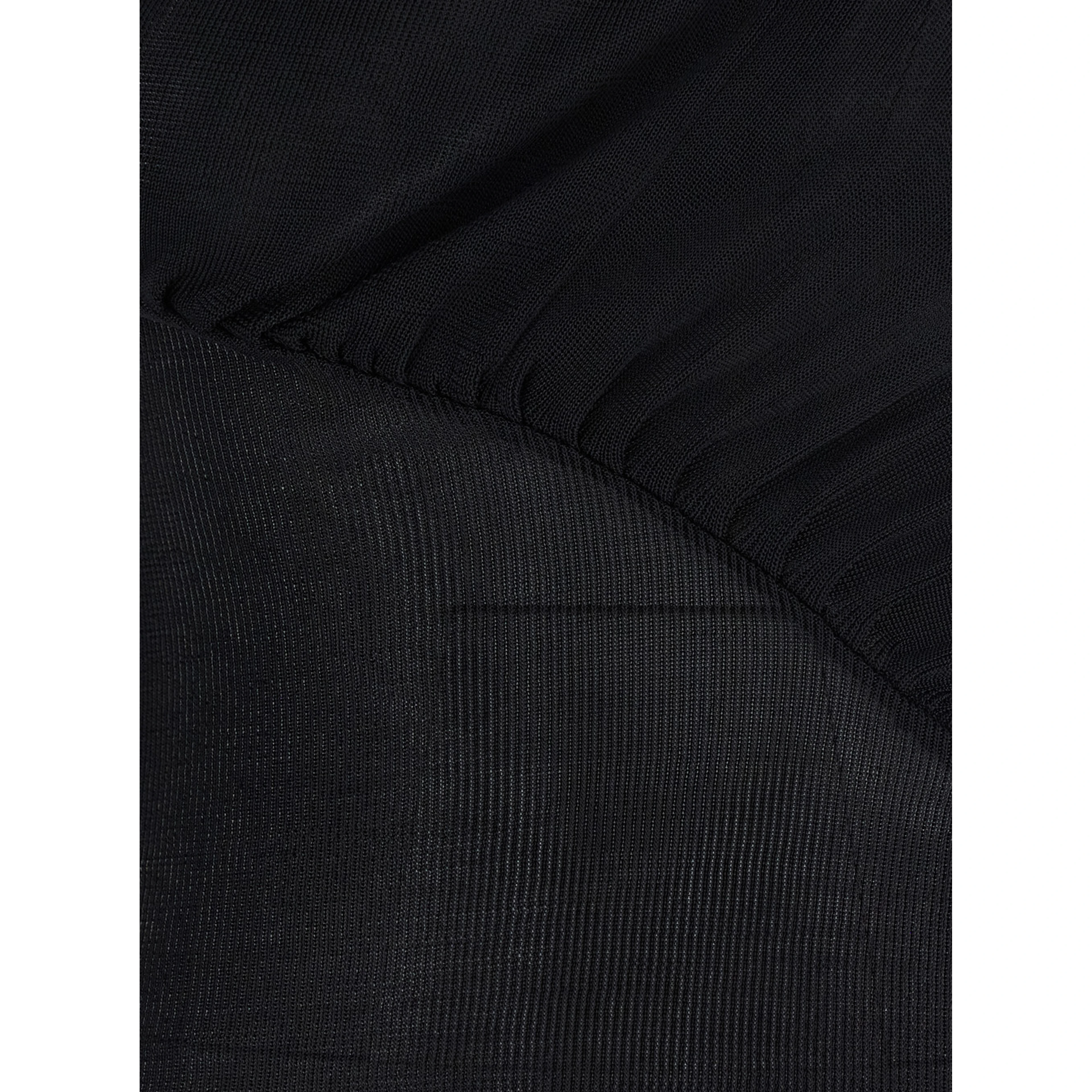 Black Long-Sleeve with Cut-Out Detail in Viscose Woman