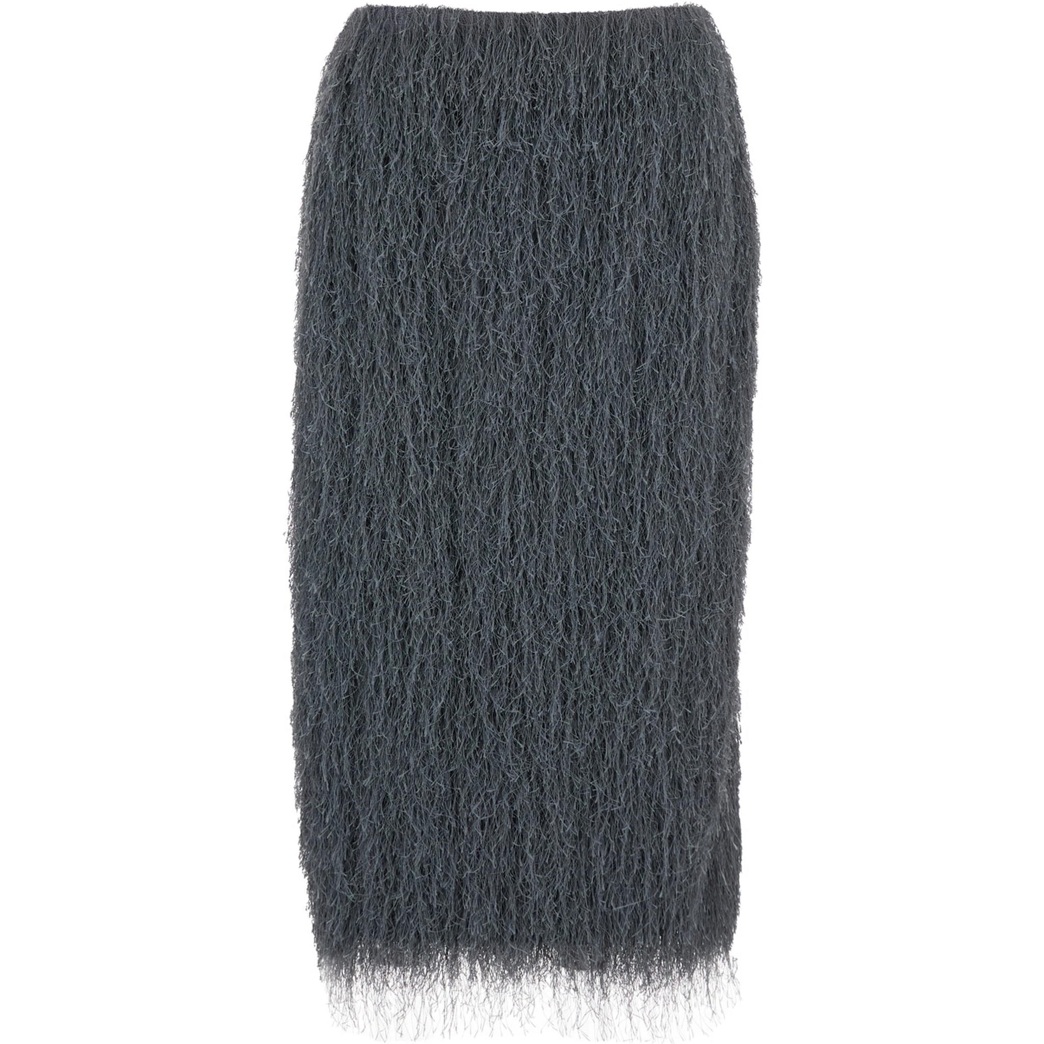 Sokna Tris Grey Skirt with Brushed Effect in Tech Fabric Woman