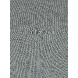 Grey T-Shirt with Round Neck and Logo Lettering Embroidery on the Front in Cotton Man