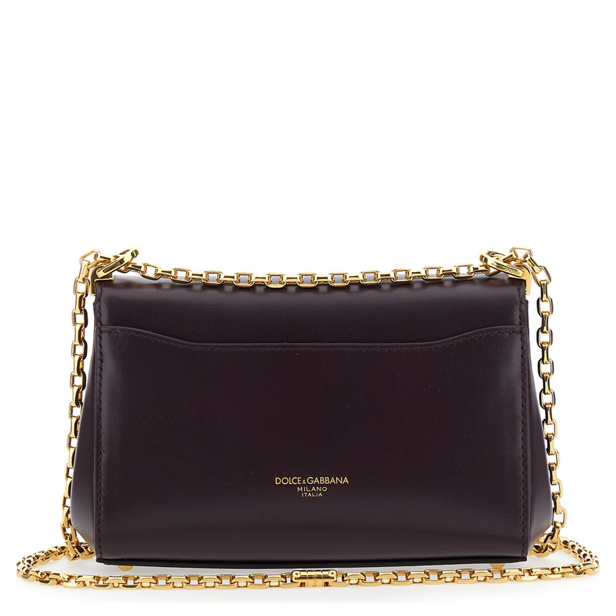 Marlene Violet Shoulder Bag with Twist Lock in Leather Woman