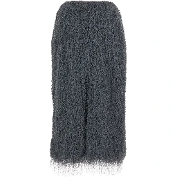 Sokna Tris Grey Skirt with Brushed Effect in Tech Fabric Woman