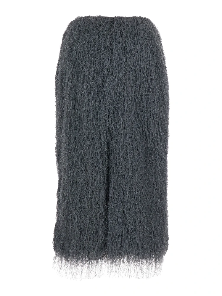 Sokna Tris Grey Skirt with Brushed Effect in Tech Fabric Woman alternative