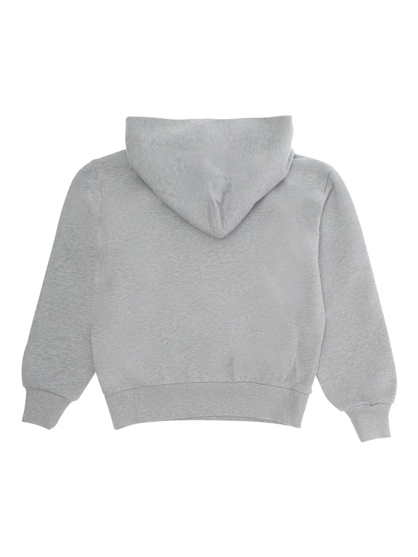Grey Sweatshirt with Web Detail on the Front in Cotton Boy
