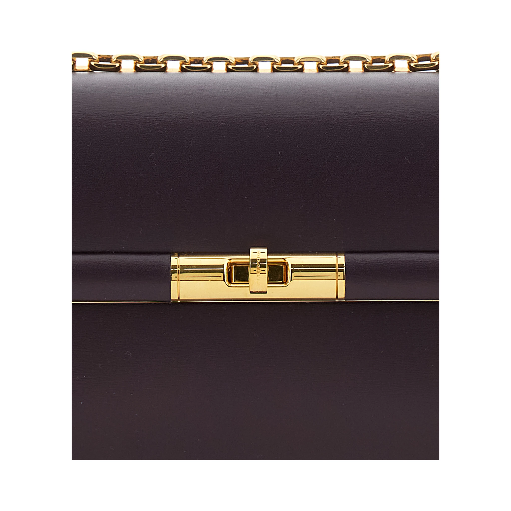 Marlene Violet Shoulder Bag with Twist Lock in Leather Woman