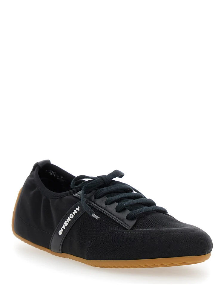 Black Sneaker with Logo Lettering on the Side in Fabric Woman alternative