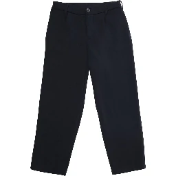 Blue Pants with Belt Loops and Logo Patch on the Back in Fabric Boy