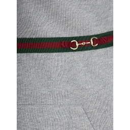 Grey Sweatshirt with Web Detail on the Front in Cotton Boy