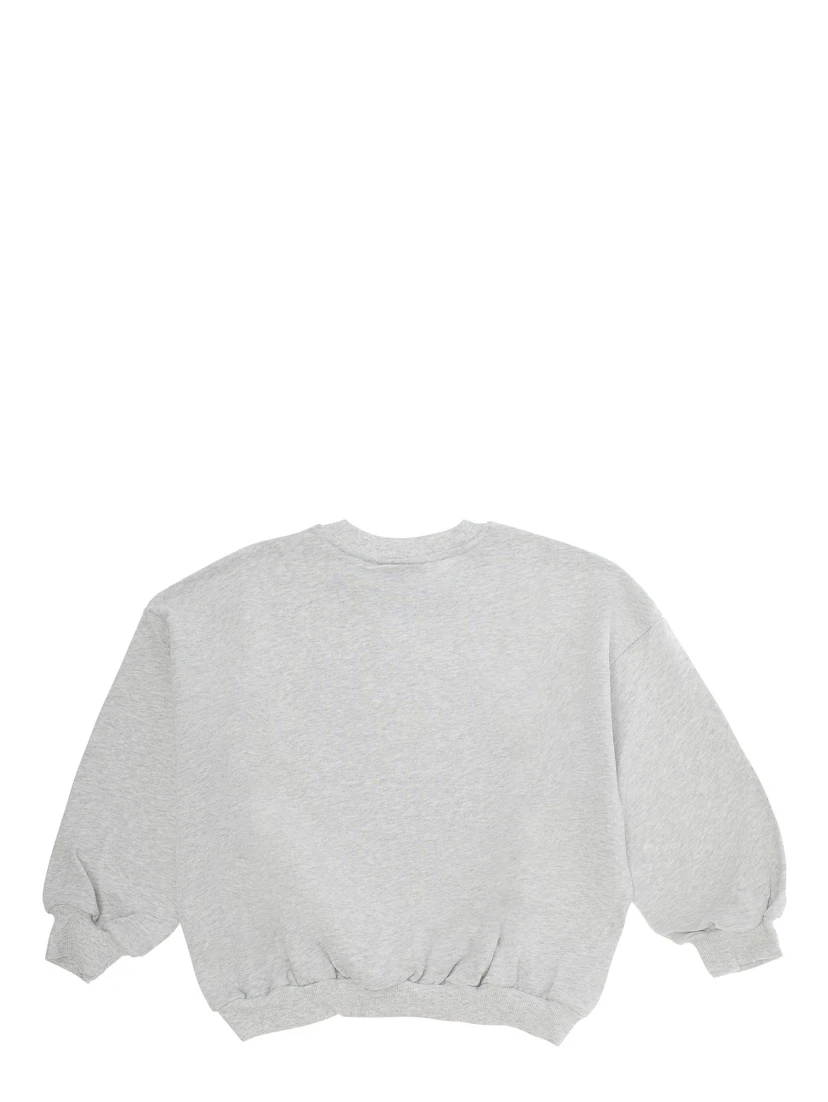 Grey Sweatshirt with Bear Patch on the Front in Cotton Boy