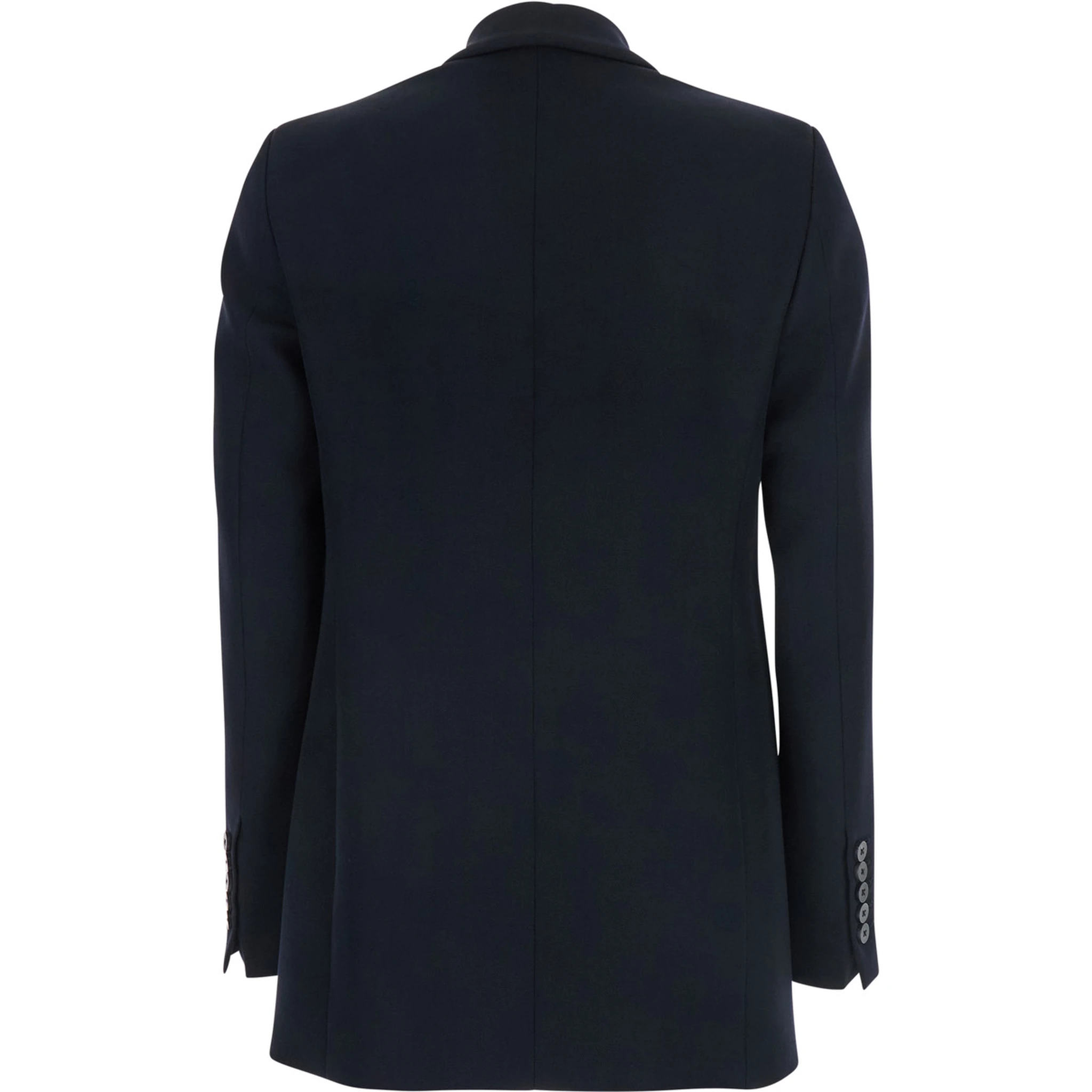 Betty Blue Double-Breasted Jacket with Peak Lapel in Wool Woman