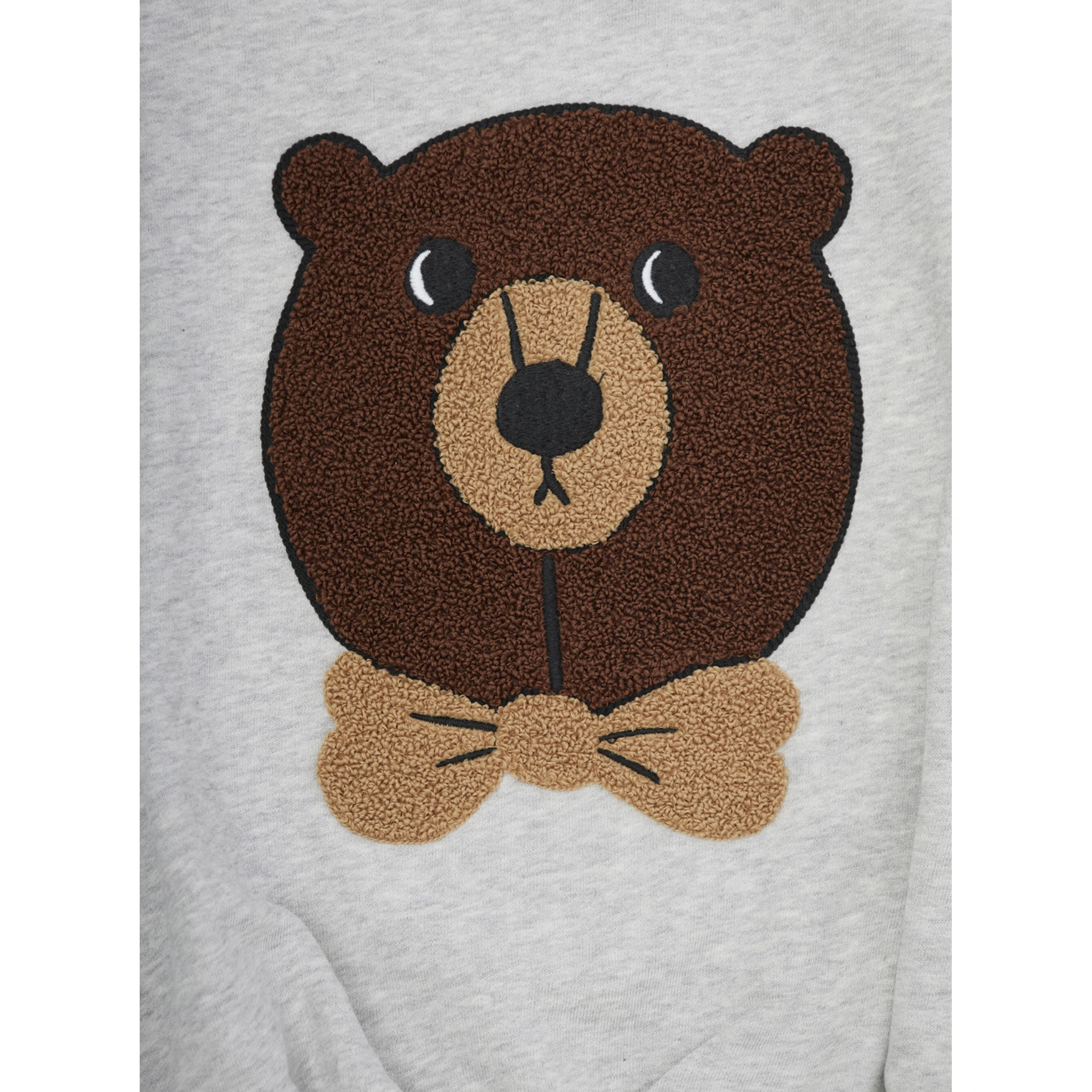 Grey Sweatshirt with Bear Patch on the Front in Cotton Boy
