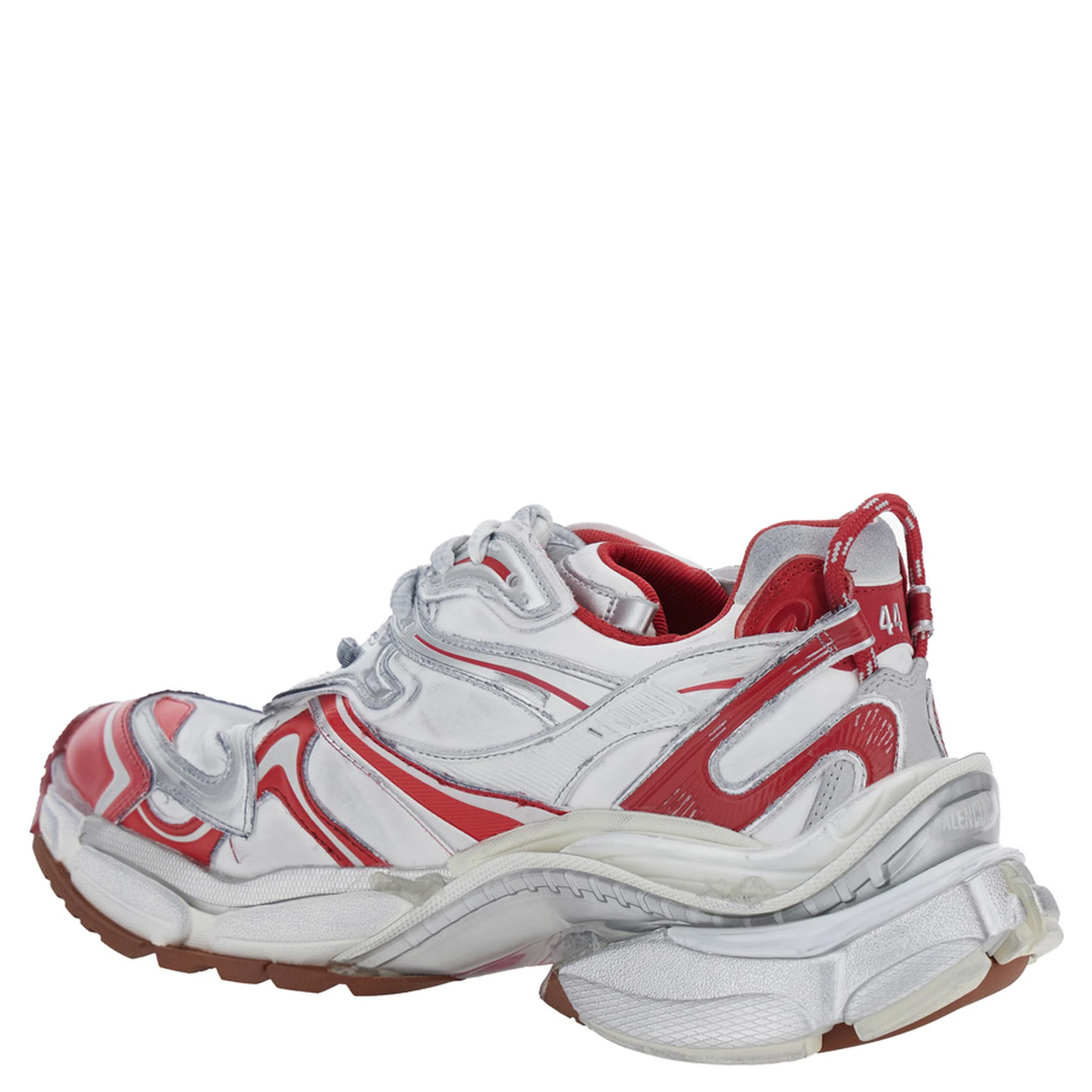 حذاء رياضي متعدد الألوان من رنر 2 بشعار بارز مصنوع من الشبك والنايلون للرجال