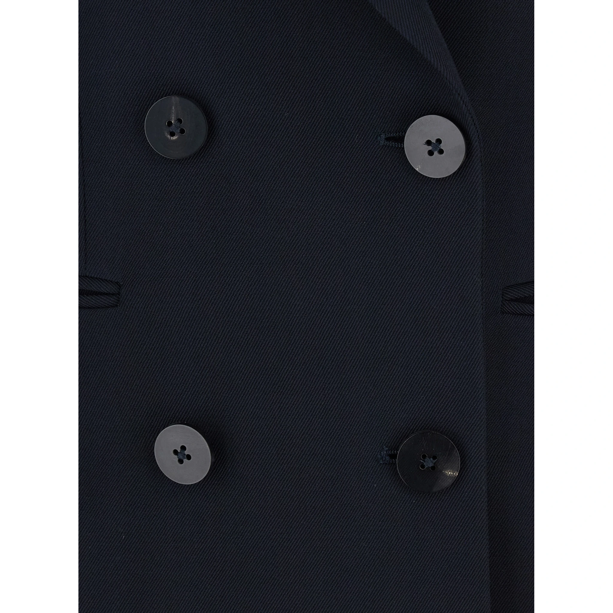 Betty Blue Double-Breasted Jacket with Peak Lapel in Wool Woman