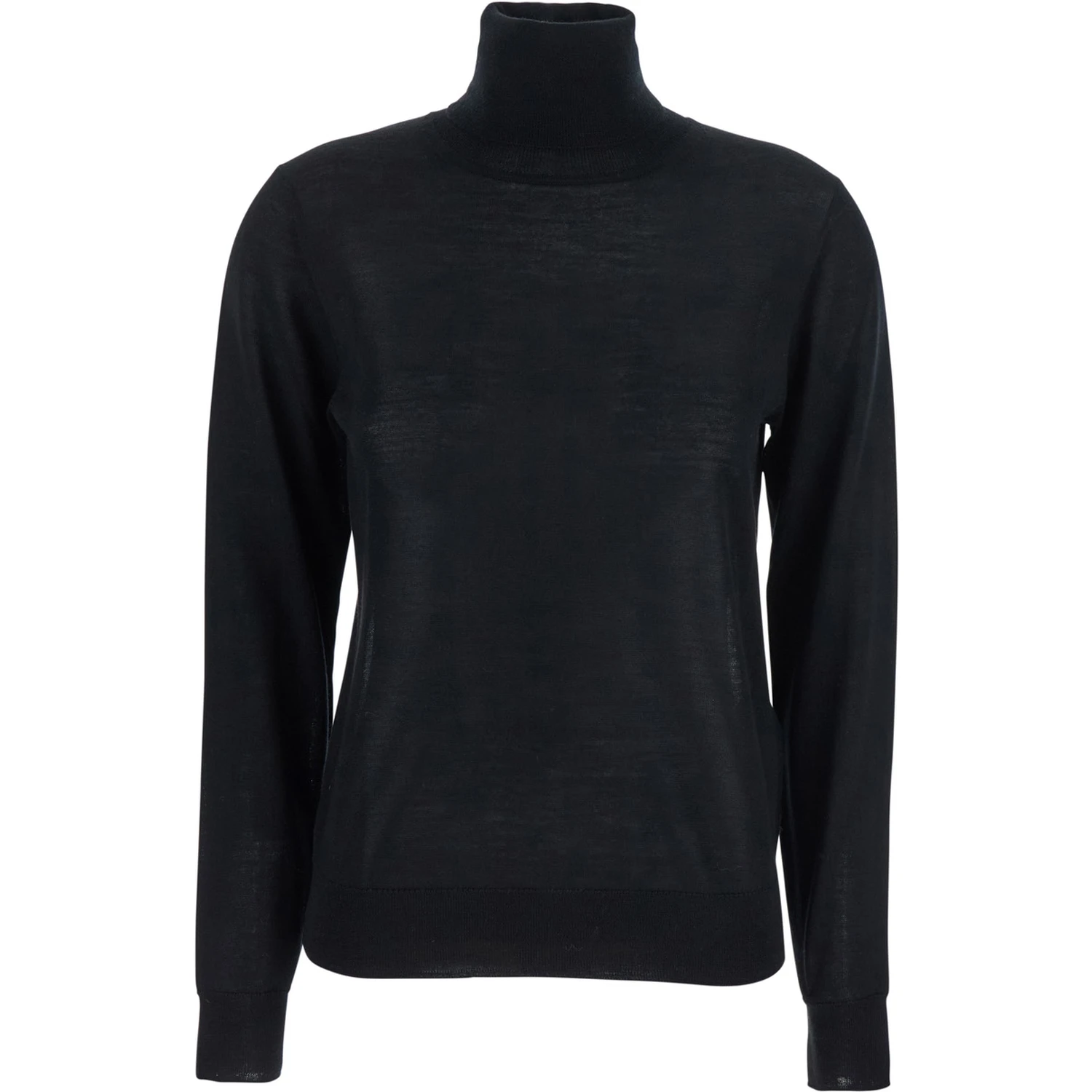 Black Turtleneck Sweater in Wool Blend Woman