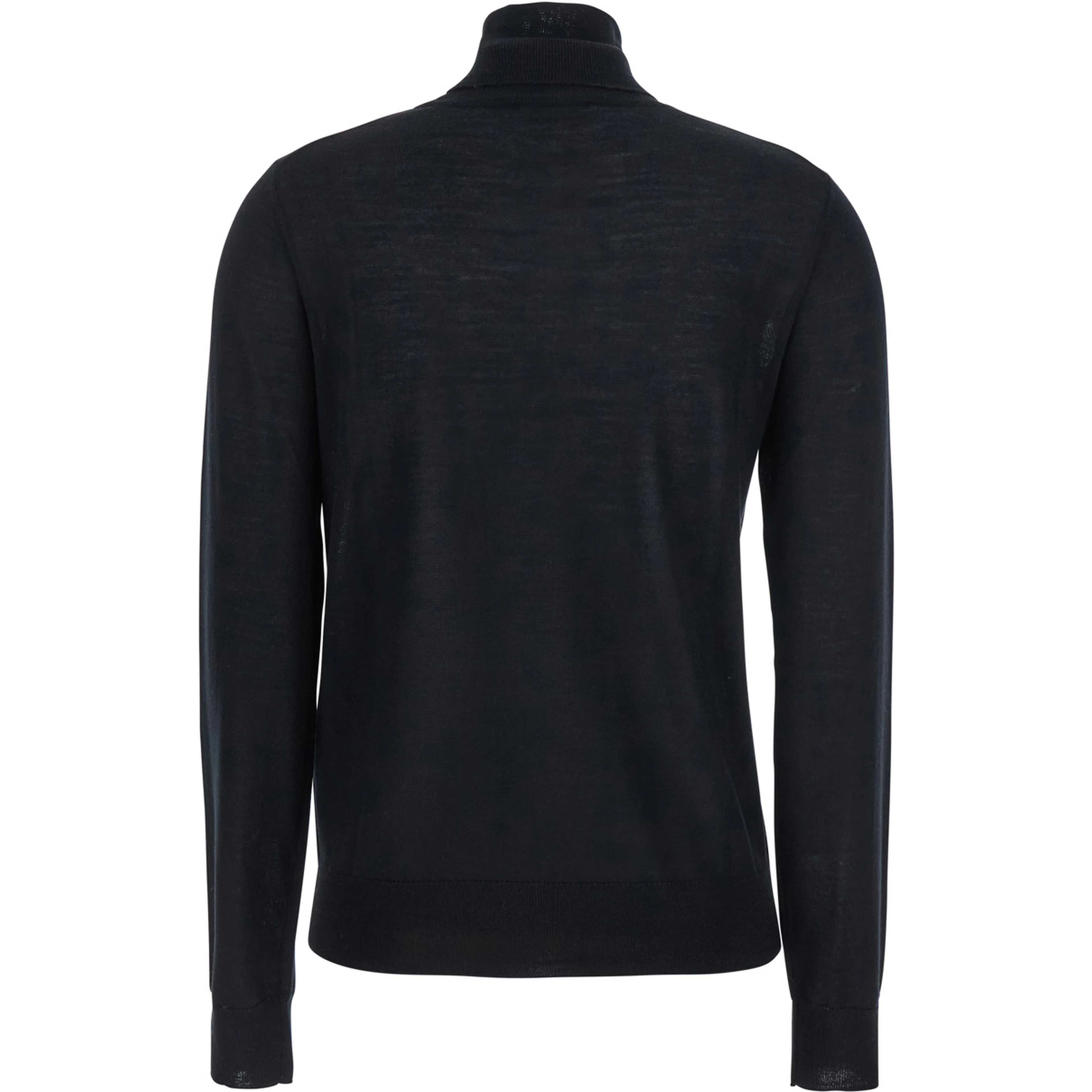 Black Turtleneck Sweater in Wool Blend Woman