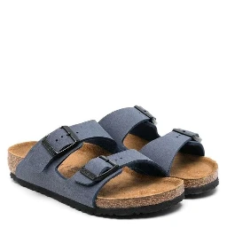Arizona Blue Sandals with Buckle Closure in Birkoflor for Boys