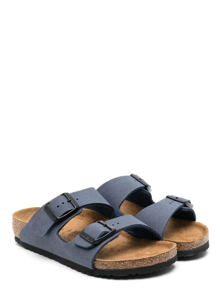 Arizona Blue Sandals with Buckle Closure in Birkoflor for Boys