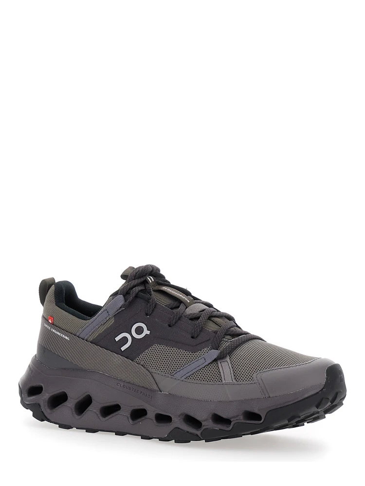 Cloud Horizon Brown Low Top Sneakers with Mesh Details and Logo on the Side in Tech Fabric Man alternative