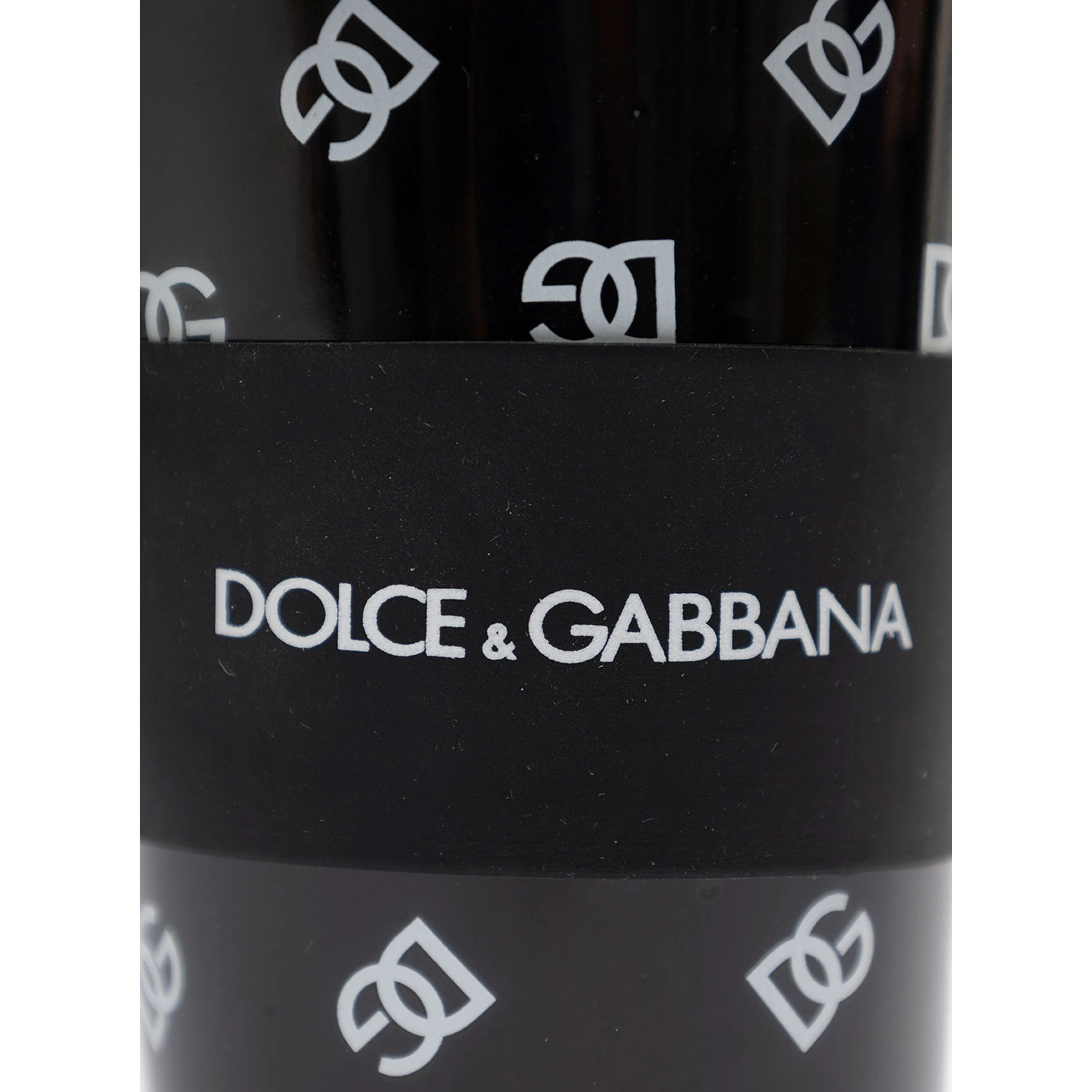 Black Mug with Lid and All-Over Logo Detail in Porcelain and Sylicon Home
