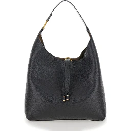Marcie Black Shopper in Grainy Leather Woman