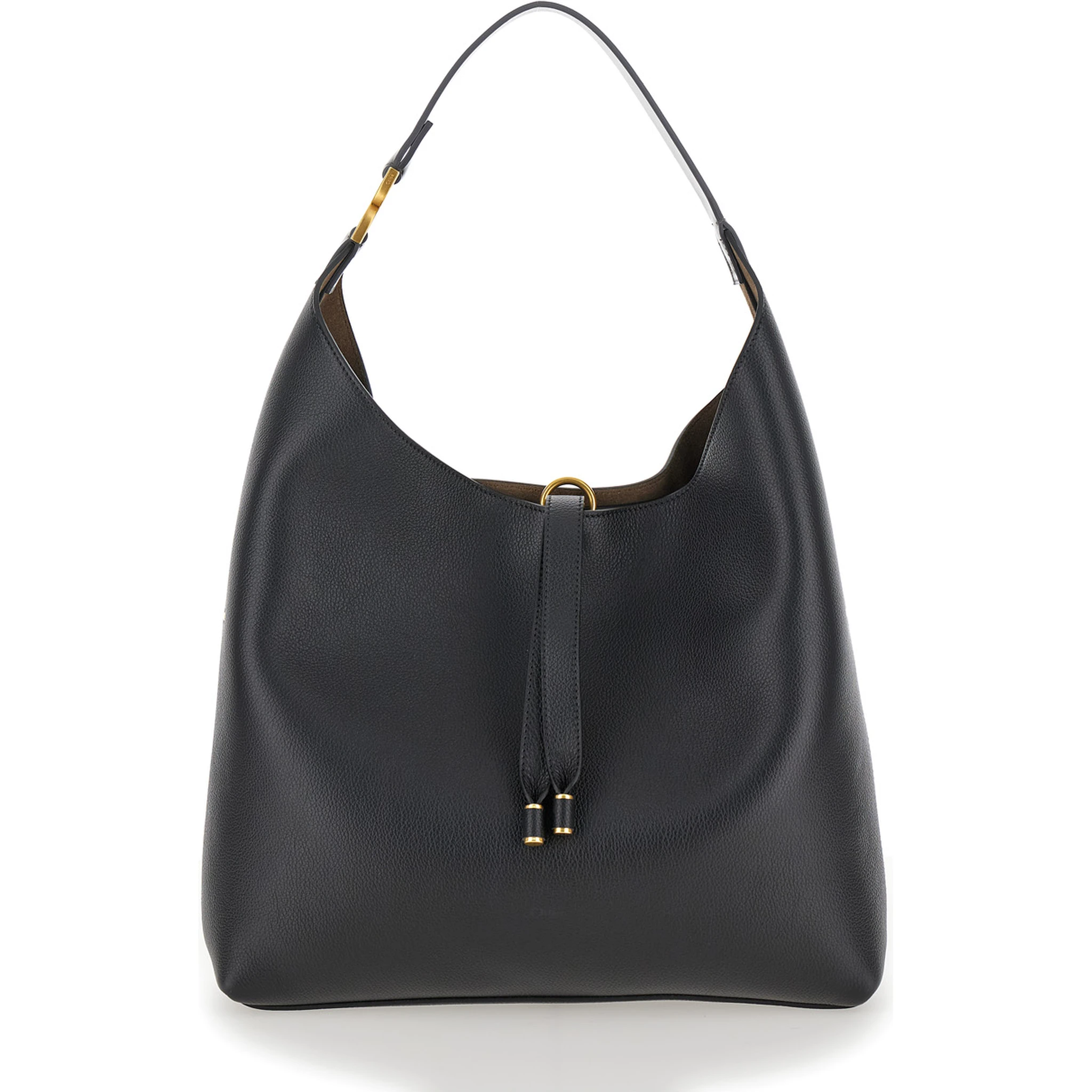 Marcie Black Shopper in Grainy Leather Woman
