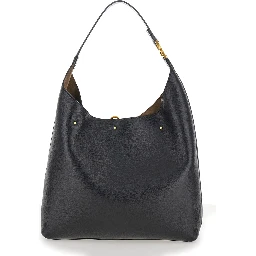 Marcie Black Shopper in Grainy Leather Woman