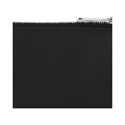 Black Card-Holder with Intreccio Motif in Leather Man
