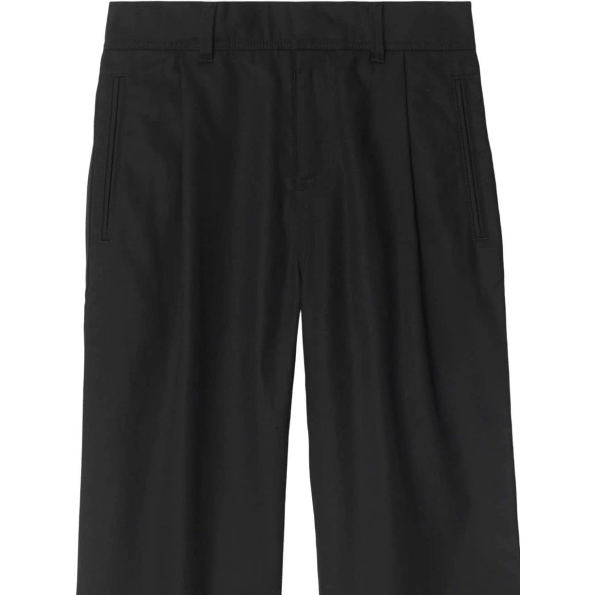 Pantaloni Morbidi Carven con Ricamo EKD in Misto Cotone Nero Bambino