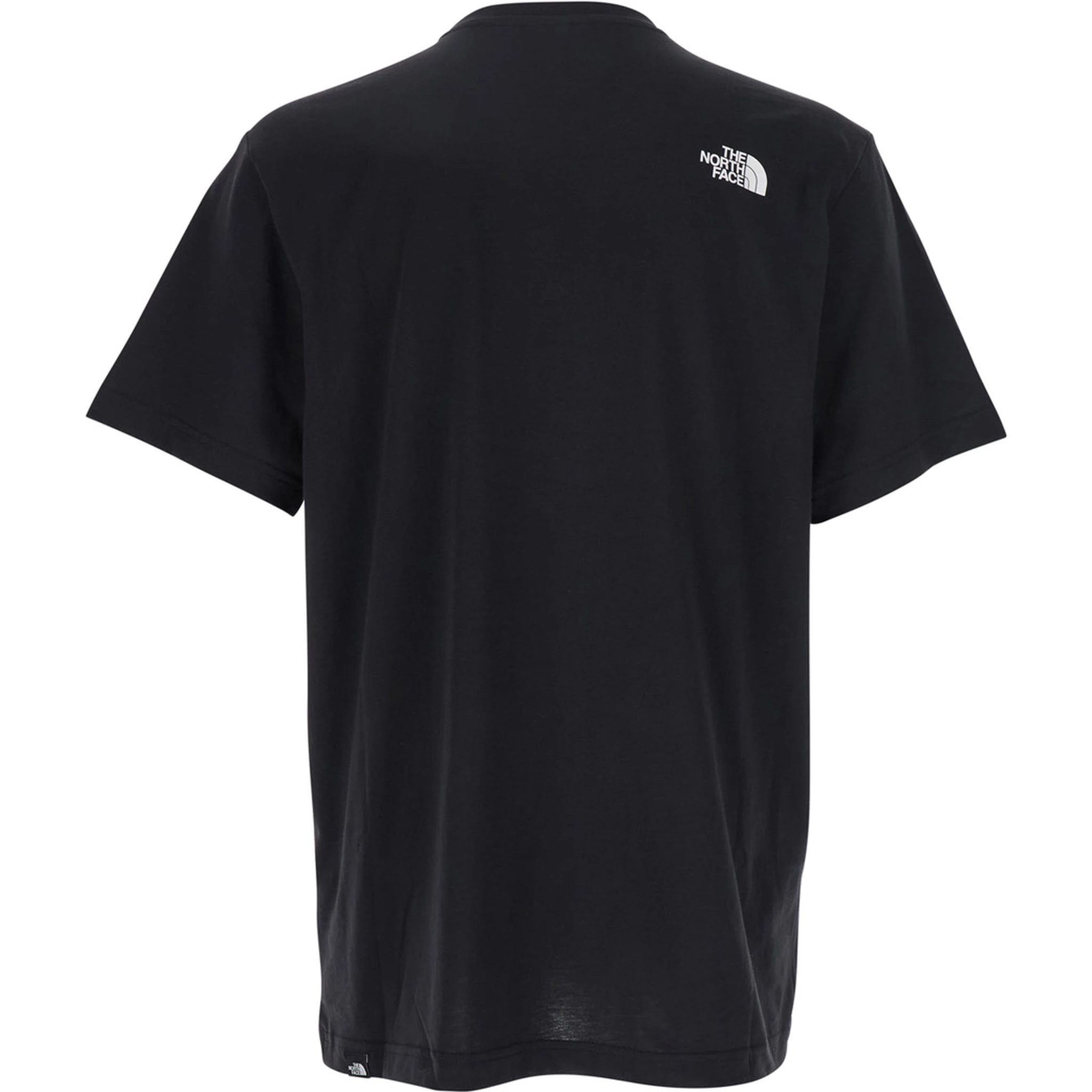 Black T-Shirt with Maxi Logo Printed on the Front and Back in Cotton Blend Man