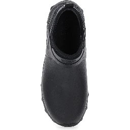 Black Ankle Boots with 4G Motif in Rubber and Fabric Man