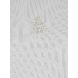 White Top with Upside Down Skull Embroidery on the Front in Cotton Jersey Man