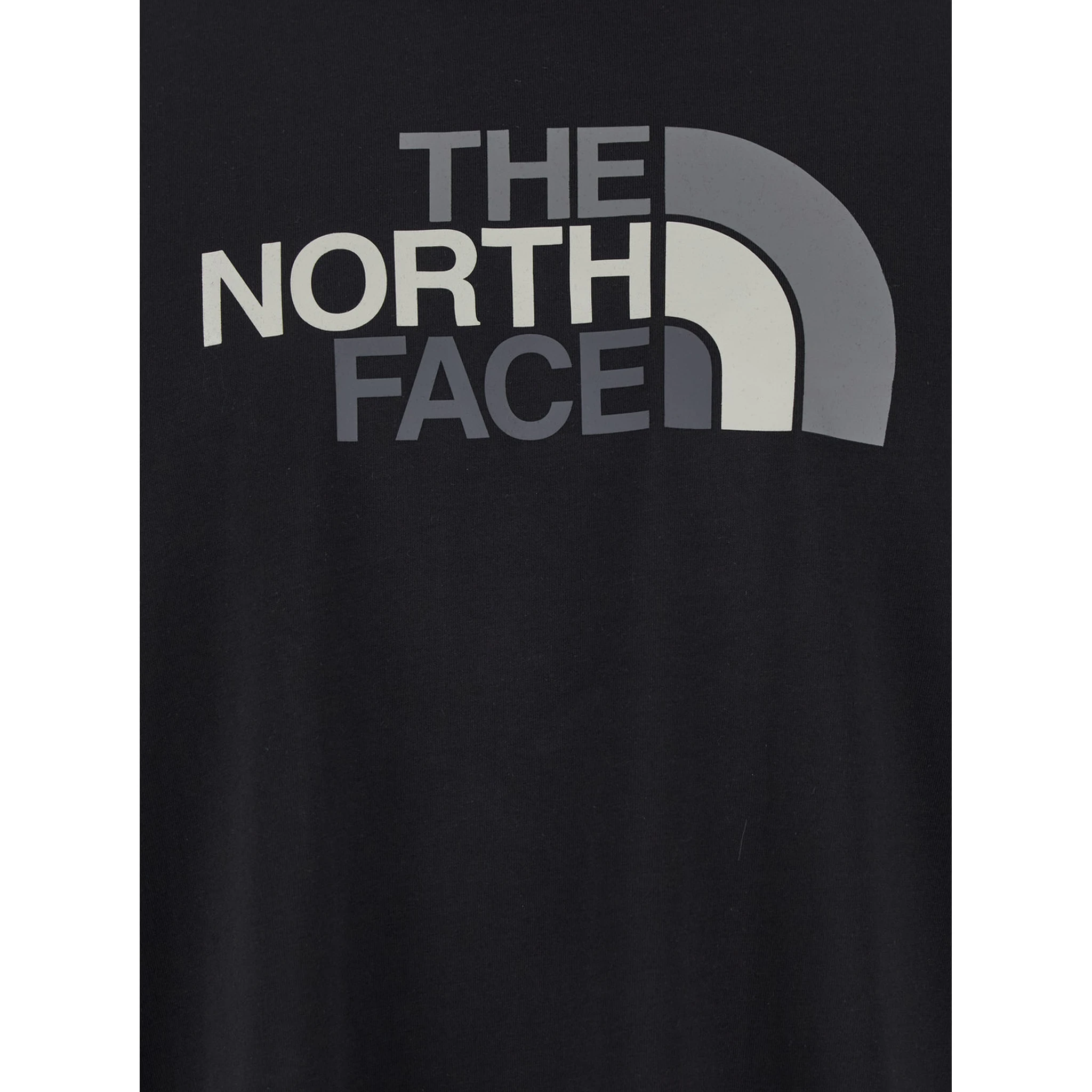 Black T-Shirt with Maxi Logo Printed on the Front and Back in Cotton Blend Man