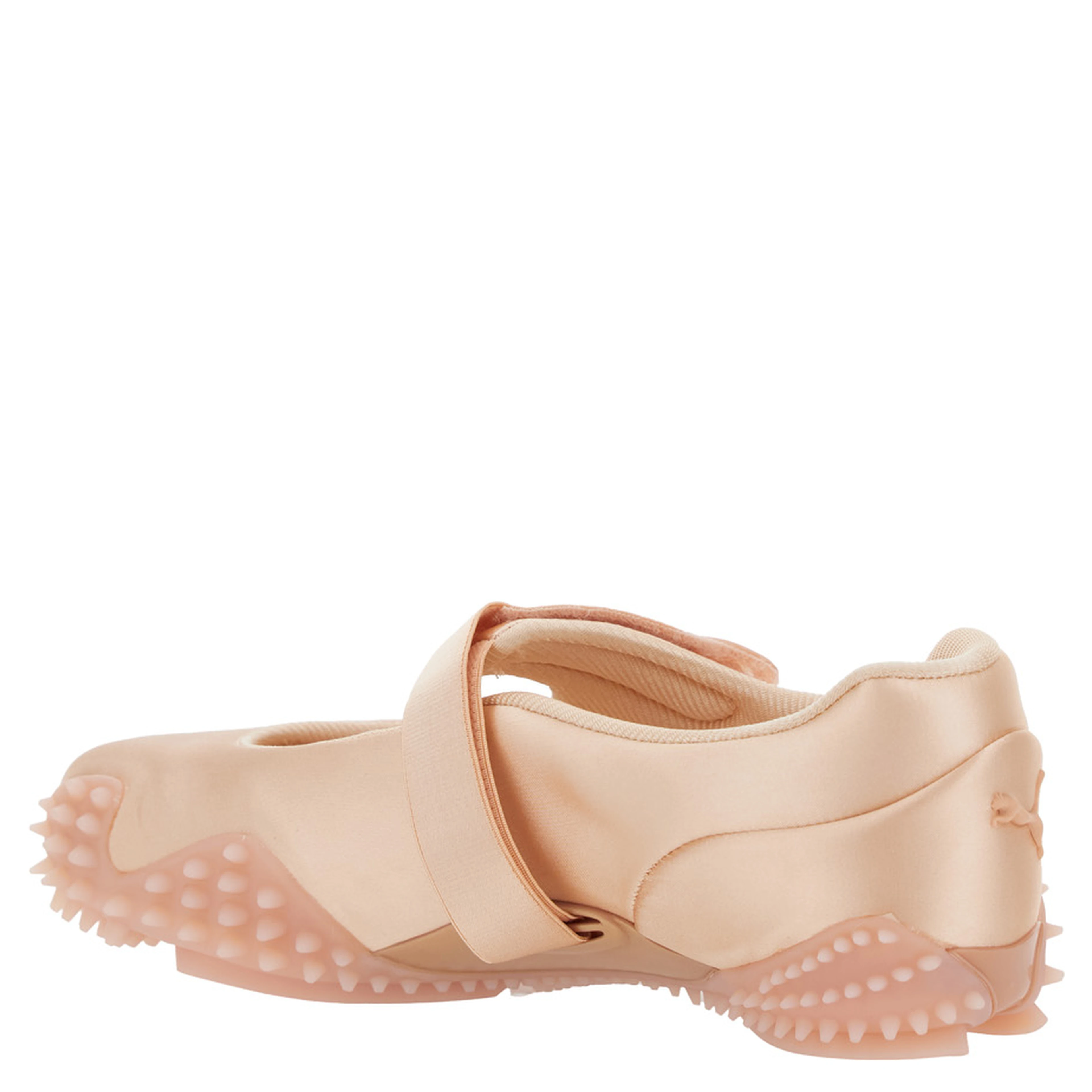 ‘Mostro’ Pink Flats with Tread Sole and Logo on the Back in Fabric Unisex