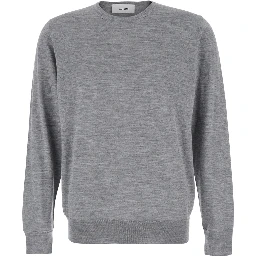 Grey Sweater in Wool Blend Man
