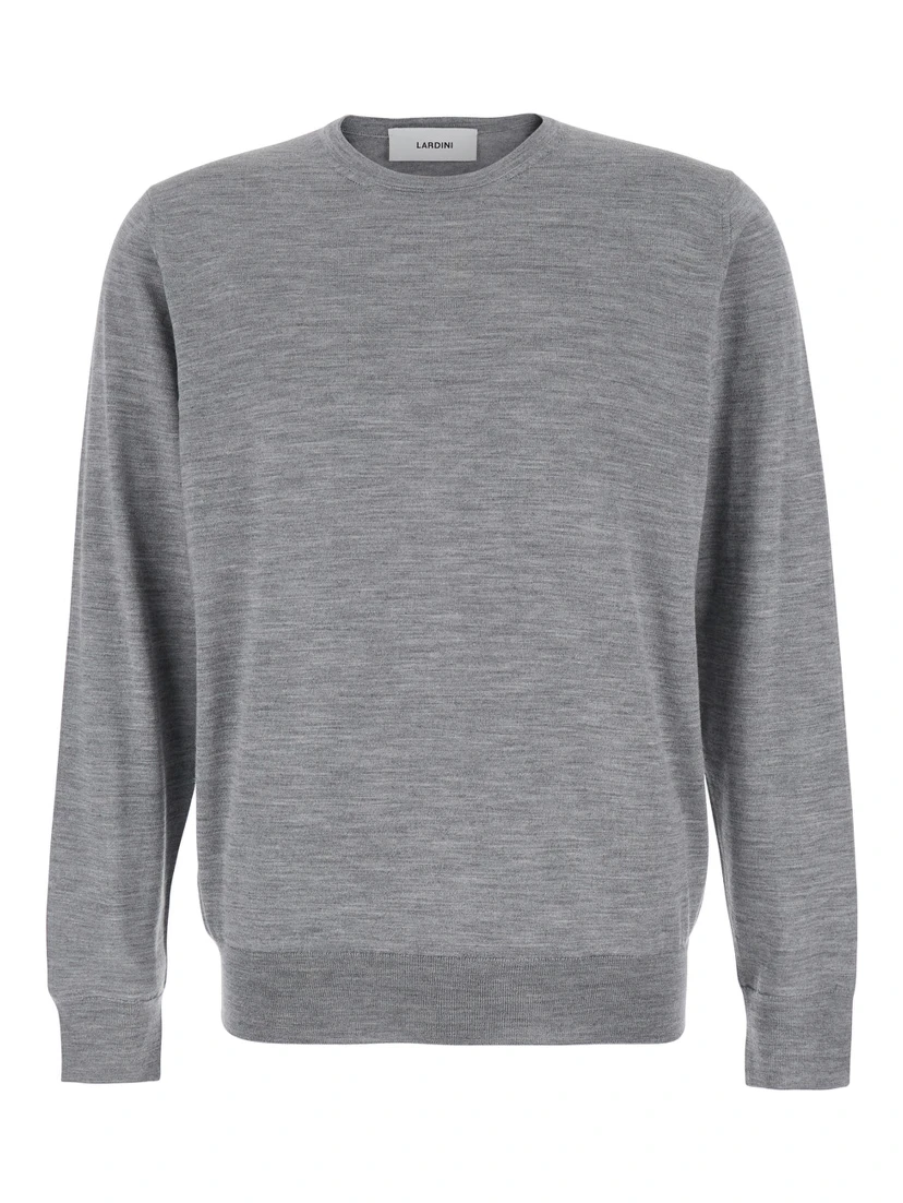 Grey Sweater in Wool Blend Man