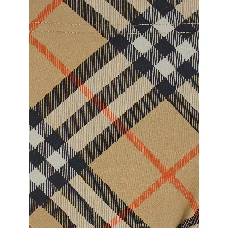 Beige Speedo with Check Motif in Polyamide Man