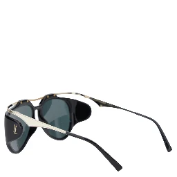 Amelia Black Sunglasses with Floating Frame and Cassandre Logo in Acetate Woman