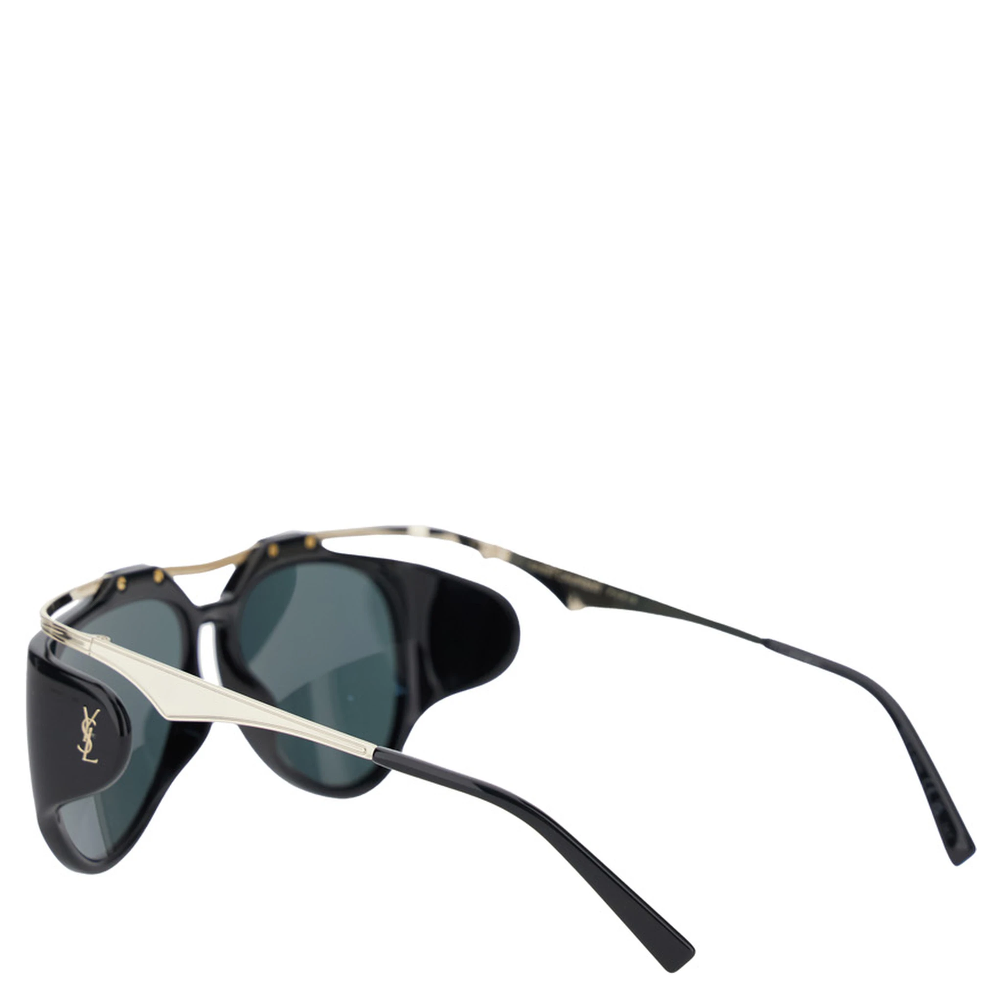 Amelia Black Sunglasses with Floating Frame and Cassandre Logo in Acetate Woman