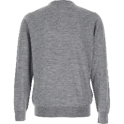 Grey Sweater in Wool Blend Man