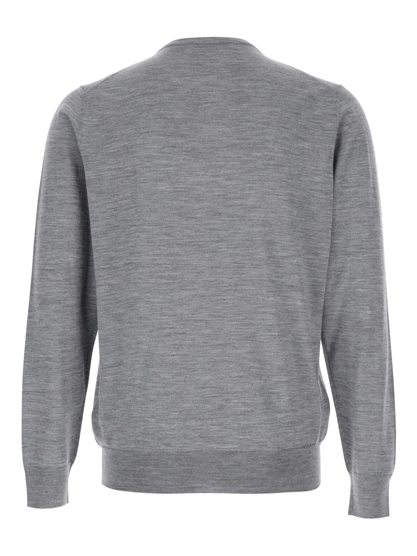 Grey Sweater in Wool Blend Man