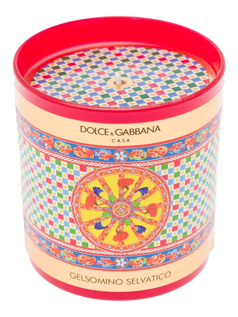 Wild Jasmine Scented Candle with Carretto Print