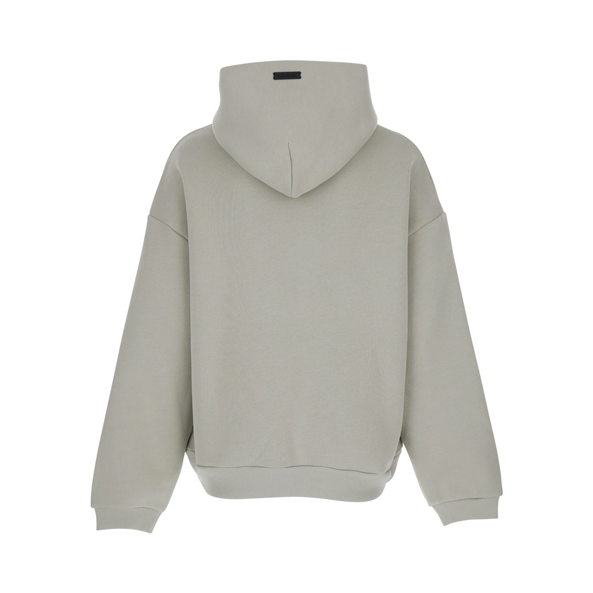 Eternal Grey Hoodie with Logo Patch on the Hood and Embroidery on the Front in Cotton Blend Man