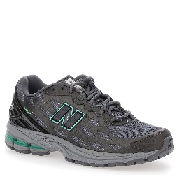 1906R Grey Sneaker with Mesh Design and Side Logo in Synthetic Fiber Unisex