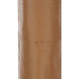 Sublime Brown Flared Pants in Ecoleather Woman