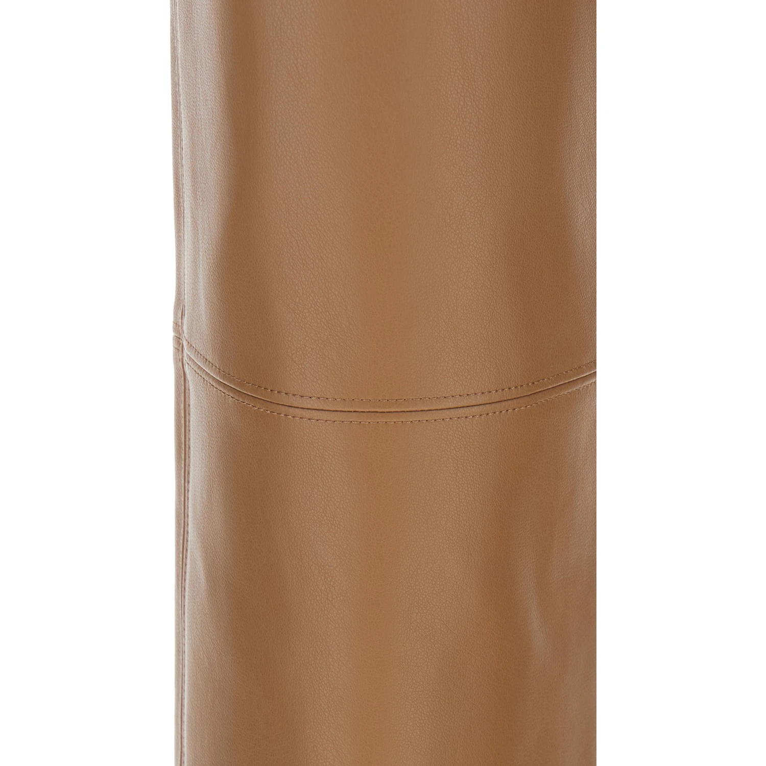 Sublime Brown Flared Pants in Ecoleather Woman