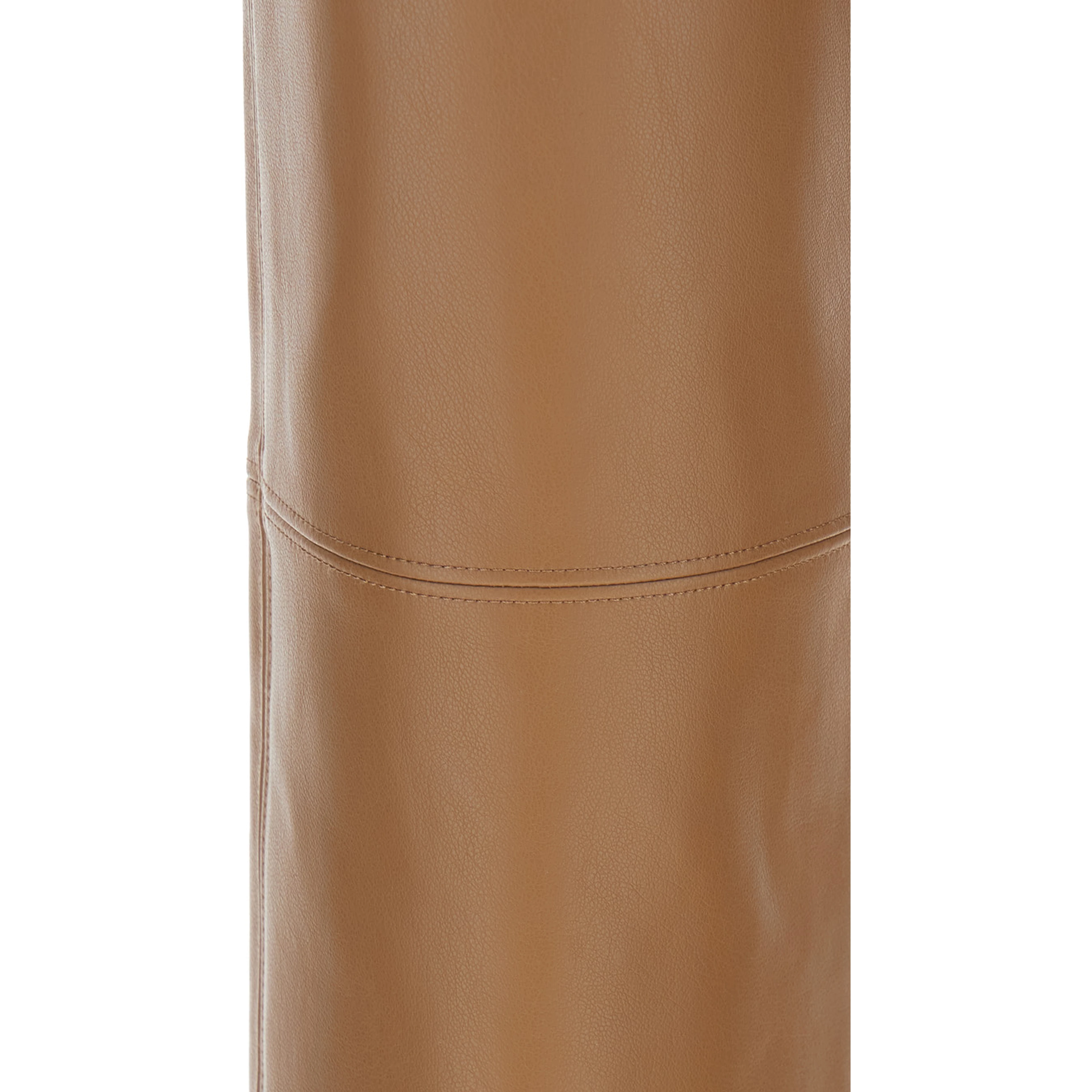 Sublime Brown Flared Pants in Ecoleather Woman